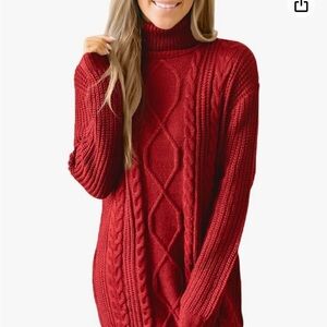 For G and PL Red knitted dress Medium New without tag